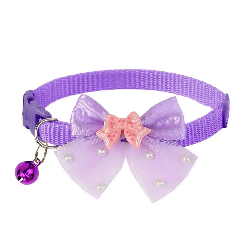 Adjustable Butterfly Design Bow Tie Collar for Small Breeds - Yorkies, Maltese, Poodles, and Puppies - Comfortable and Stylish Pet Accessory