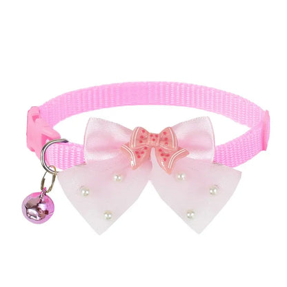 Adjustable Butterfly Design Bow Tie Collar for Small Breeds - Yorkies, Maltese, Poodles, and Puppies - Comfortable and Stylish Pet Accessory