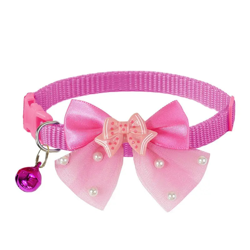 Adjustable Butterfly Design Bow Tie Collar for Small Breeds - Yorkies, Maltese, Poodles, and Puppies - Comfortable and Stylish Pet Accessory