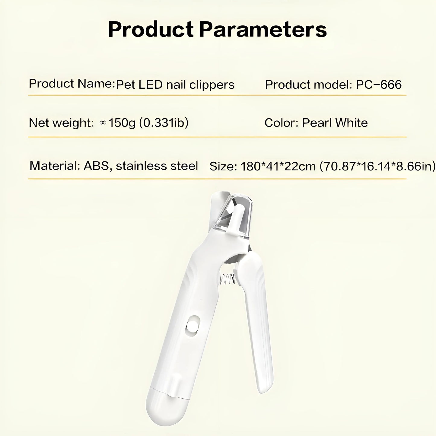 2-in-1 Rechargeable LED Pet Nail Clipper and Grinder with Protective Guard and Quick Sensor for Dogs, Cats, and Rabbits