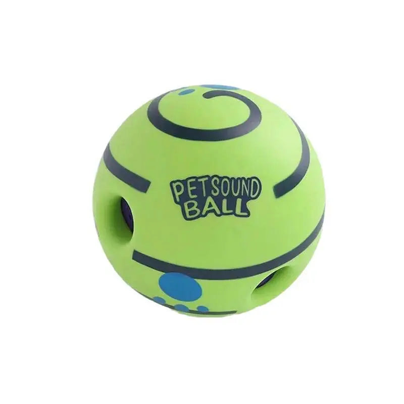 Indestructible Interactive Dog Ball - Battery-Free Squeaky Toy for Aggressive Chewers and Pet Training Essentials