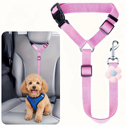 Pawzseek Dog Seat Belt for SUV and Car - Vehicle Safety Harness and Buckle for Pets, Ideal Christmas Gift