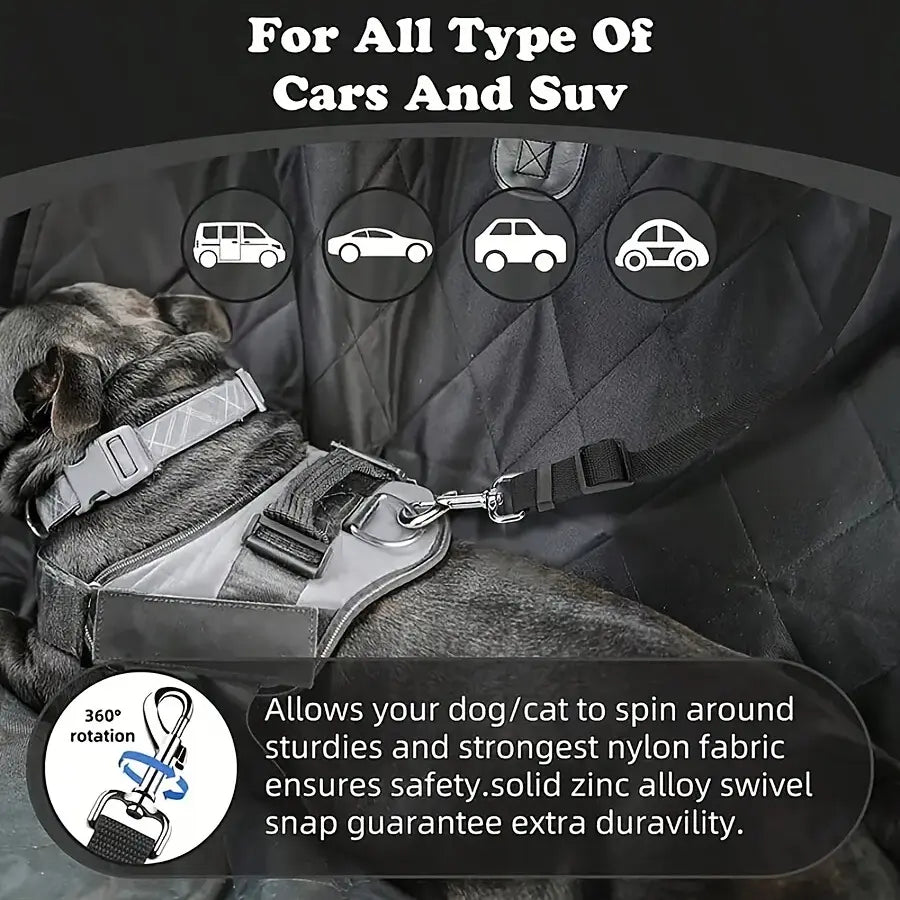 Pawzseek Dog Seat Belt for SUV and Car - Vehicle Safety Harness and Buckle for Pets, Ideal Christmas Gift