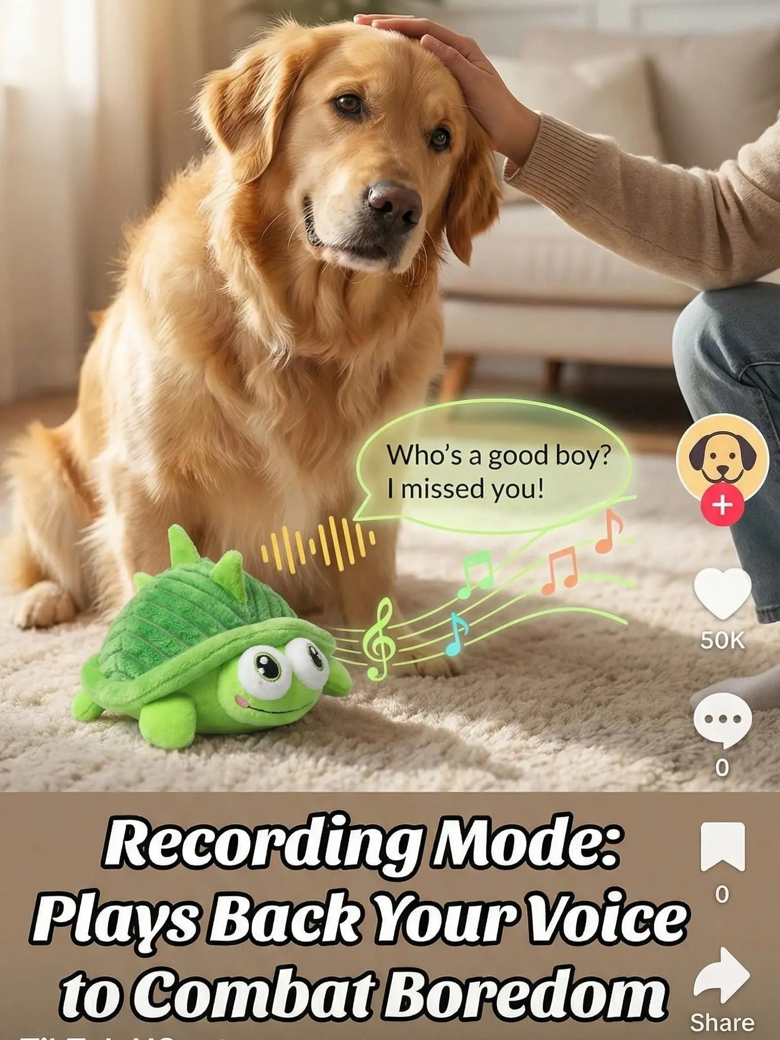 Interactive Motion-Activated Dog Ball - USB Rechargeable Automatic Rolling Toy with Squeaker for Boredom Relief in Small, Medium, and Large Dogs and Cats - Durable Indoor and Outdoor Pet Toy