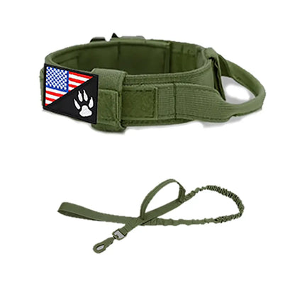 Adjustable High-Quality Pet Collar for Large and Medium Dogs and Cats - Durable Outdoor Neck Supplies with Handle for Daily Use