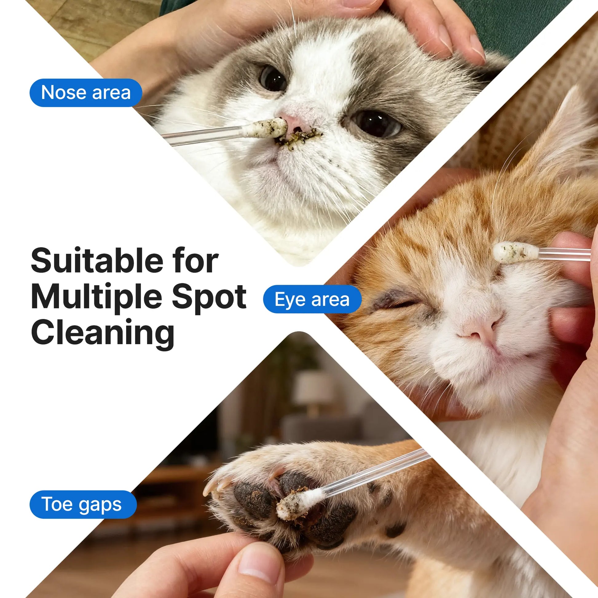 Pawfirst Single-Use Pet Ear Cleaner Swabs (100 Count) - Wax Removal and Odor Eliminator with Aloe, Witch Hazel, and Chamomile for Dogs and Cats