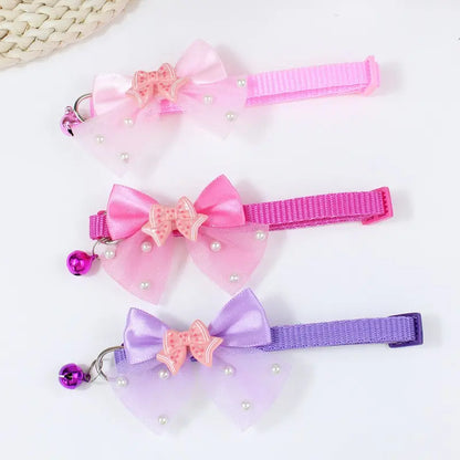 Adjustable Butterfly Design Bow Tie Collar for Small Breeds - Yorkies, Maltese, Poodles, and Puppies - Comfortable and Stylish Pet Accessory