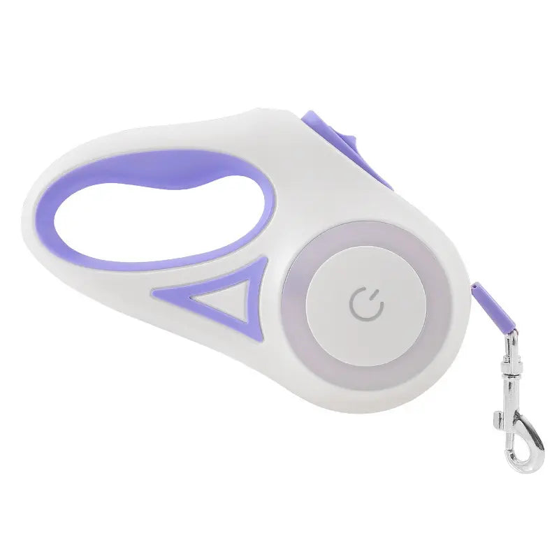 Pawzseek LED Retractable Safety Dog Leash for Small to Medium Dogs up to 110 lbs - Automatic Extendable Design
