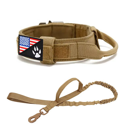 Adjustable High-Quality Pet Collar for Large and Medium Dogs and Cats - Durable Outdoor Neck Supplies with Handle for Daily Use
