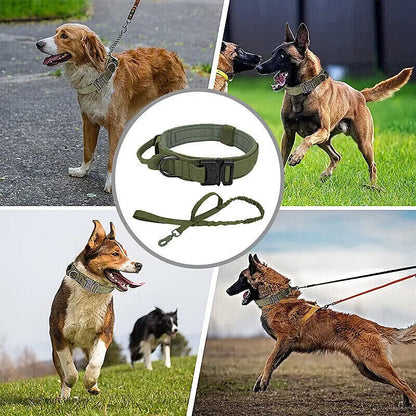 Adjustable High-Quality Pet Collar for Large and Medium Dogs and Cats - Durable Outdoor Neck Supplies with Handle for Daily Use
