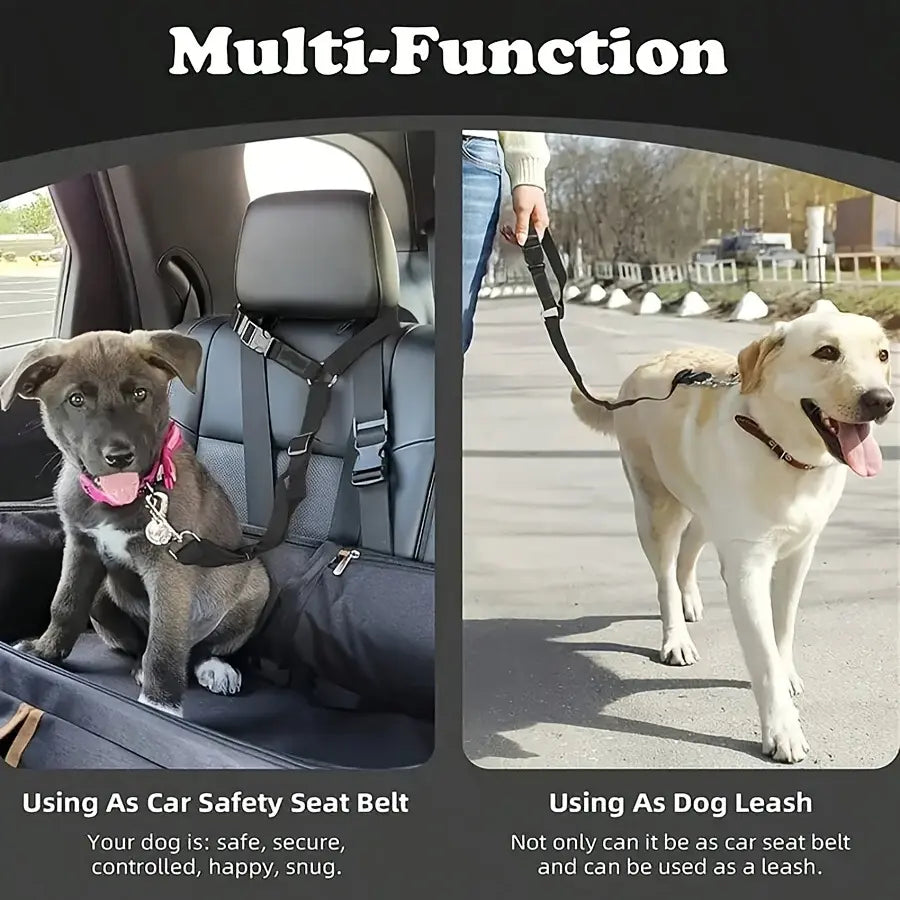 Pawzseek Dog Seat Belt for SUV and Car - Vehicle Safety Harness and Buckle for Pets, Ideal Christmas Gift
