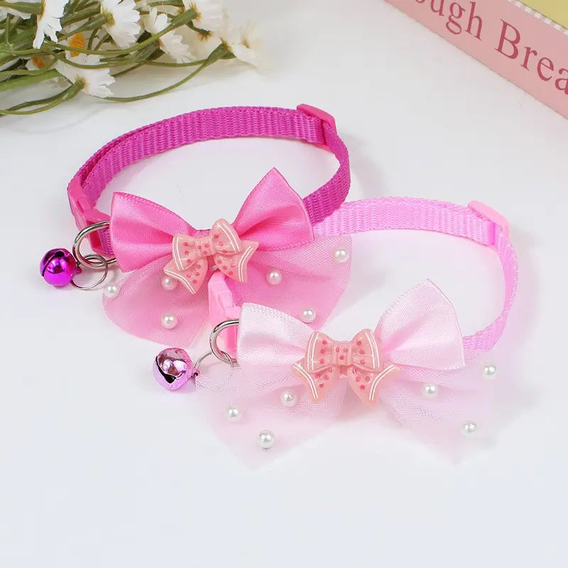 Adjustable Butterfly Design Bow Tie Collar for Small Breeds - Yorkies, Maltese, Poodles, and Puppies - Comfortable and Stylish Pet Accessory